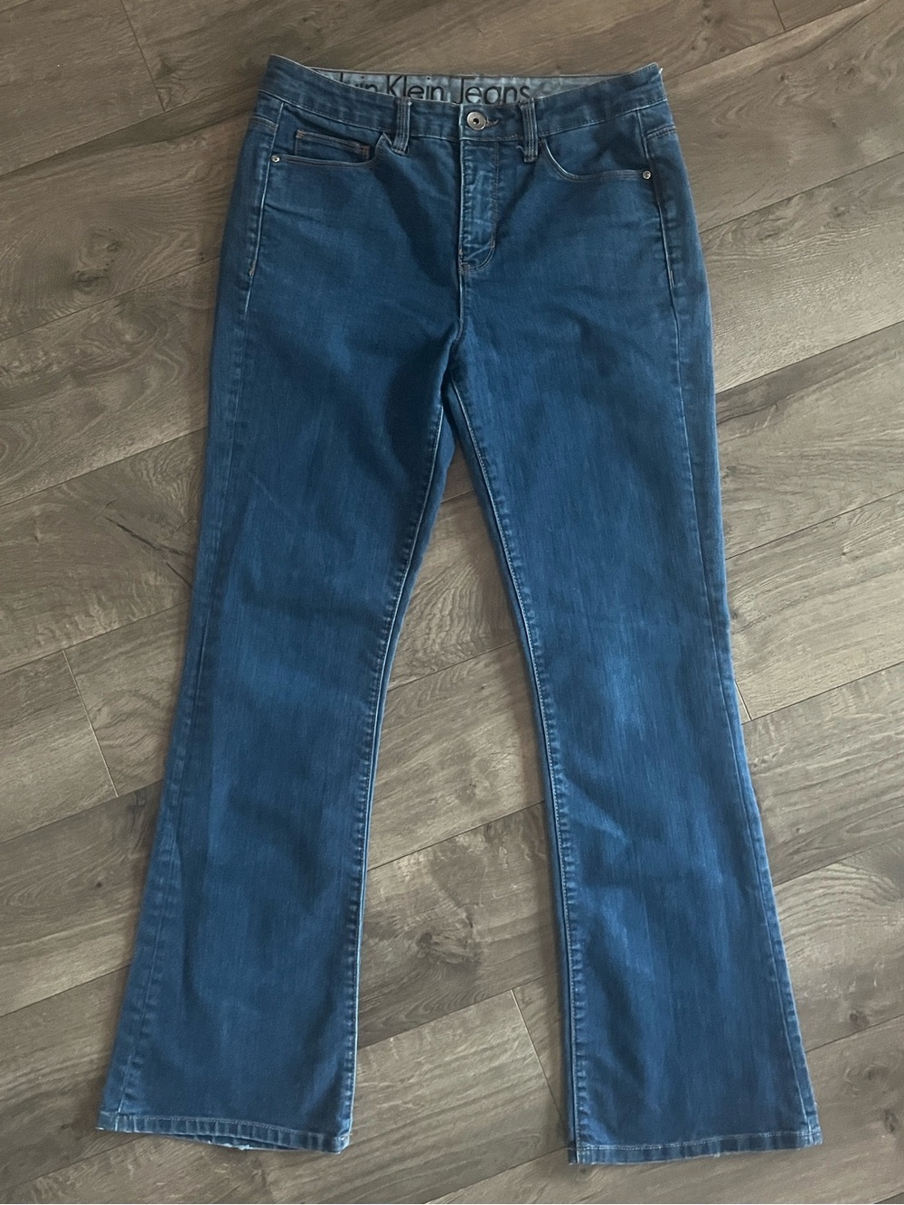 Calvin Klein High Rise Flare Dark Blue Jeans